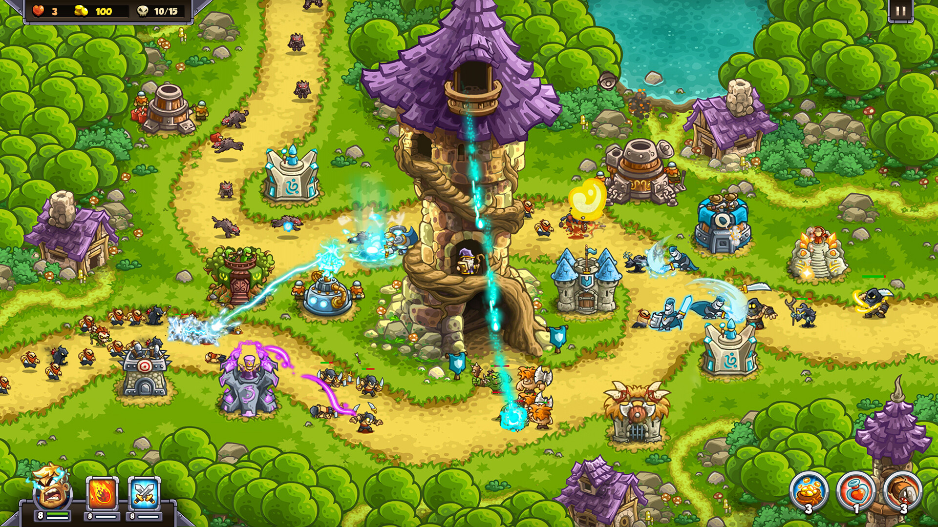 Official Kingdom Rush Genesis campaign gameplay